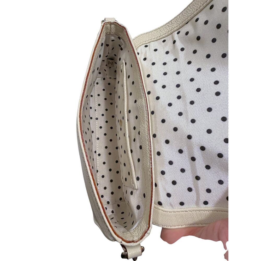 Kate Spade New York Primrose Hill Little Kaelin Leather Crossbody Bag Cream Bow - Picture 9 of 11